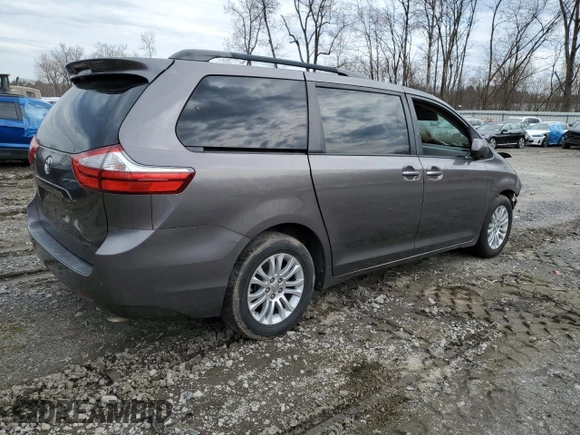 2015 Toyota Sienna XLE with VIN 5TDYK3DC4FS574285, listed as a Copart auction lot 49284185 with 0 mi miles and Salvage Title. Bid and sale history available at carsss.com. Image 3.