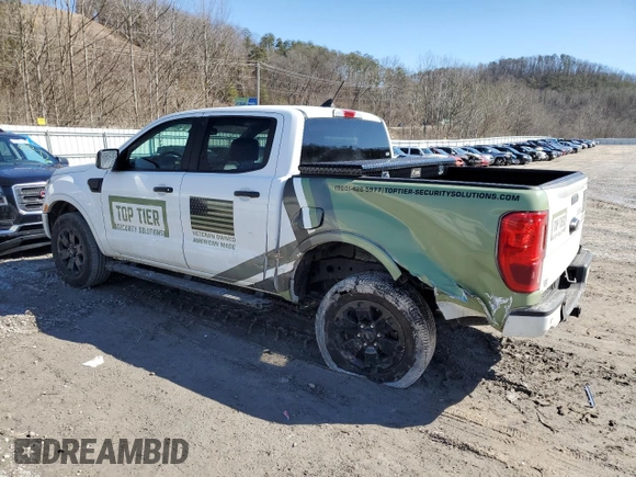 2022 Ford Ranger XL with VIN 1FTER4FH2NLD41244, listed as a Copart auction lot 46752145 with 103,424 mi miles and Salvage title. Bid and sale history available at DreamBid. Image 2.