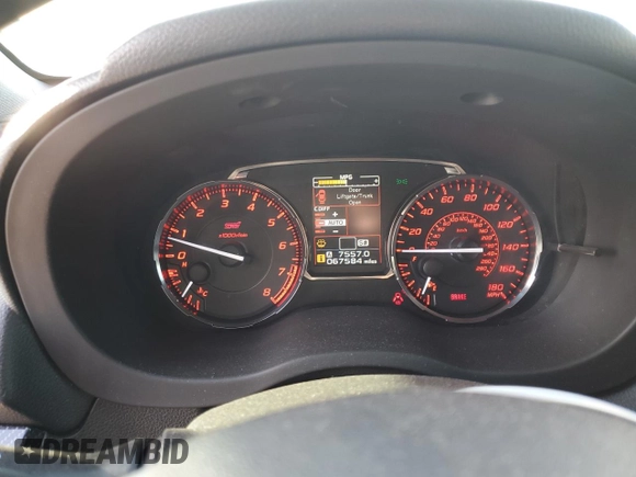 2015 Subaru WRX STI with VIN JF1VA2L69F9808551, listed as a Copart auction lot 47611565 with 67,584 mi miles and Salvage title. Bid and sale history available at DreamBid. Image 9.