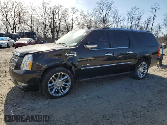 2011 Cadillac Escalade ESV Platinum Edition with VIN 1GYS4KEF0BR319171, listed as a Copart auction lot 47649995 with 194,202 mi miles and Salvage title. Bid and sale history available at DreamBid. Image 1.