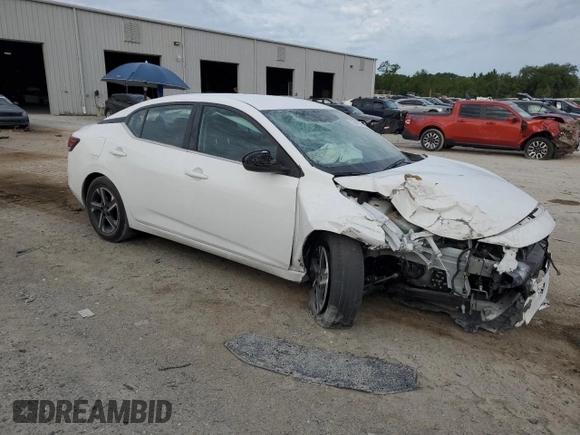 2024 Nissan Sentra SV with VIN 3N1AB8CV0RY218918, listed as a Copart auction lot 57944735 with 22,879 mi miles and Non repairable. Bid and sale history available at DreamBid. Image 4.