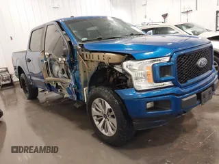 2018 Ford F-150 XL with VIN 1FTEW1EP0JKC63398, listed as a IAAI auction lot 41758777 with 74,961 mi miles. Bid and sale history available at carsss.com. Image 1.