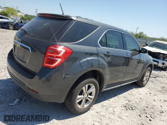 2017 Chevrolet Equinox LS with VIN 2GNALBEKXH1544983, listed as a Copart auction lot 53752925 with 137,407 mi miles and Clean Title. Bid and sale history available at carsss.com. Image 3.