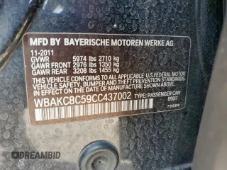 2012 BMW 7 Series 750Li xDrive с VIN WBAKC8C59CC437002, выставлен на аукционе Copart как лот 60975465 с пробегом Не указан миль и Чистый • Clean title. История ставок и продаж доступна на DreamBid. Изображение 12.