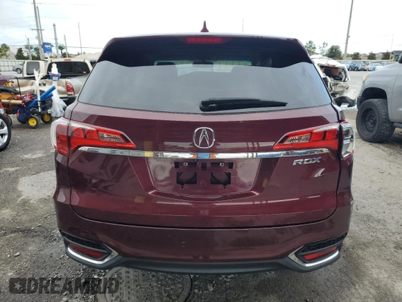 2018 Acura RDX Technology with VIN 5J8TB3H5XJL002817, listed as a Copart auction lot 59493895 with 107,378 mi miles and Salvage title. Bid and sale history available at DreamBid. Image 6.