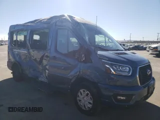 2023 Ford Transit Passenger XL with VIN 1FBAX2C89PKB28625, listed as a Copart auction lot 79552174 with 6,212 mi miles and Salvage Title. Bid and sale history available at DreamBid. Image 4.