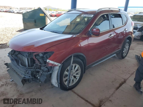 2019 Nissan Rogue SV with VIN 5N1AT2MT9KC766964, listed as a Copart auction lot 52125925 with 153,435 mi miles and Salvage Title. Bid and sale history available at DreamBid. Image 1.