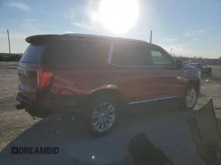 2022 GMC Yukon SLT with VIN 1GKS2BKD2NR236476, listed as a Copart auction lot 87823475 with 72,934 mi miles and Salvage Title. Bid and sale history available at carsss.com. Image 3.