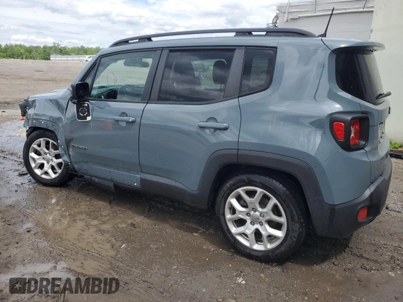 2018 Jeep Renegade Latitude with VIN ZACCJABB9JPJ40877, listed as a Copart auction lot 55861945 with 54,040 mi miles and Clean title. Bid and sale history available at DreamBid. Image 2.