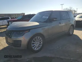 2018 Land Rover Range Rover HSE z VIN SALGS2SVXJA396195, wystawiony jako Copart lot #46398585 z przebiegiem 81 131 mil mil oraz Szkoda całkowita • Salvage title. Historia ofert i sprzedaży dostępna na DreamBid. Obrazek 1.