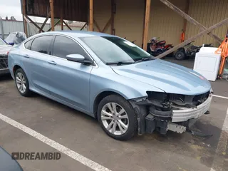 2015 Chrysler 200 Limited with VIN 1C3CCCAB6FN698328, listed as a IAAI auction lot 41776647 with 108,649 mi miles. Bid and sale history available at carsss.com. Image 1.