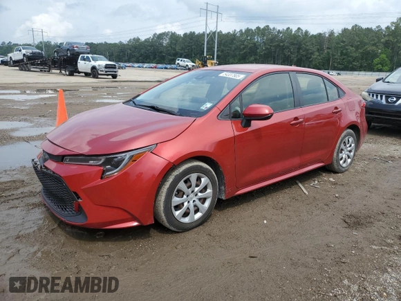 2020 Toyota Corolla LE with VIN JTDEPRAE5LJ043022, listed as a Copart auction lot 54337805 with 84,671 mi miles and Salvage Title. Bid and sale history available at carsss.com. Image 1.