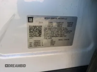 2019 Cadillac XT4 AWD Premium Luxury with VIN 1GYFZDR42KF182713, listed as a Copart auction lot 48633265 with 60,836 mi miles and Salvage title. Bid and sale history available at DreamBid. Image 14.