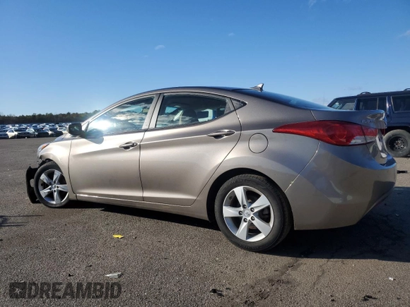 2013 Hyundai Elantra Limited with VIN 5NPDH4AE3DH255665, listed as a Copart auction lot 45544645 with 88,683 mi miles and Salvage Title. Bid and sale history available at DreamBid. Image 2.