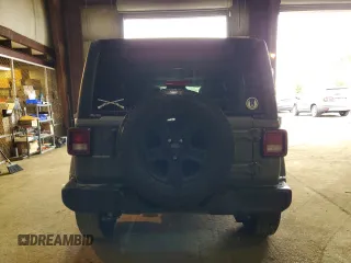2020 Jeep Wrangler Unlimited Black and Tan with VIN 1C4HJXDG9LW331418, listed as a Copart auction lot 56414765 with 125,339 mi miles and Salvage title. Bid and sale history available at DreamBid. Image 6.