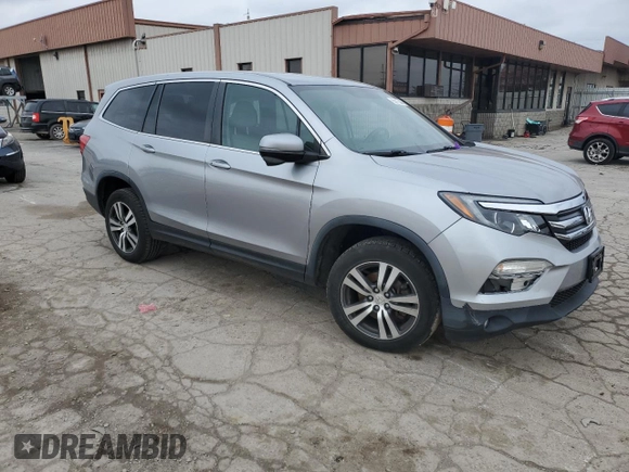 2017 Honda Pilot EX with VIN 5FNYF6H38HB019136, listed as a Copart auction lot 85673444 with Not Provided miles and Salvage Title. Bid and sale history available at DreamBid. Image 4.