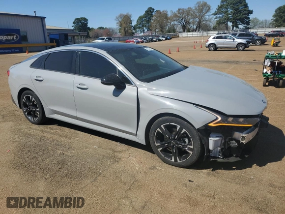 2021 Kia K5 GT-Line with VIN 5XXG64J23MG062484, listed as a Copart auction lot 49525595 with 62,542 mi miles and Salvage Title. Bid and sale history available at carsss.com. Image 4.