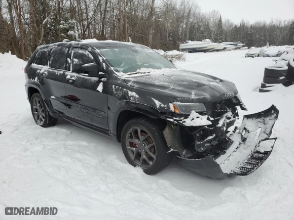 2020 Jeep Grand Cherokee Limited with VIN 1C4RJFBG2LC282517, listed as a Copart auction lot 88980215 with 0 mi miles and Salvage Title. Bid and sale history available at carsss.com. Image 4.
