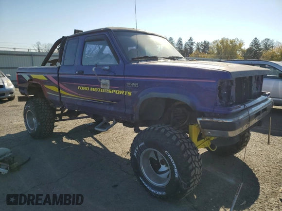1988 Ford Ranger with VIN 1FTCR15T2JPB74849, listed as a Copart auction lot 77037424 with 58,261 mi miles and Clean Title. Bid and sale history available at carsss.com. Image 4.