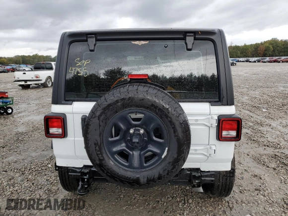2024 Jeep Wrangler Sport S z VIN 1C4PJXAN7RW134755, wystawiony jako Copart lot #79609434 z przebiegiem 3 640 mil mil oraz Szkoda całkowita • Salvage title. Historia ofert i sprzedaży dostępna na DreamBid. Obrazek 6.