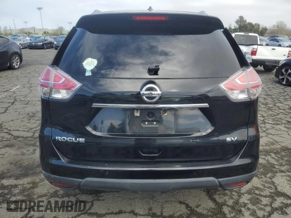 2015 Nissan Rogue S with VIN 5N1AT2MT9FC909868, listed as a Copart auction lot 49737075 with 115,167 mi miles and Salvage Title. Bid and sale history available at carsss.com. Image 6.