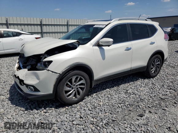 2015 Nissan Rogue SV with VIN 5N1AT2MT8FC757243, listed as a Copart auction lot 54498725 with 290,461 mi miles and Salvage Title. Bid and sale history available at carsss.com. Image 1.