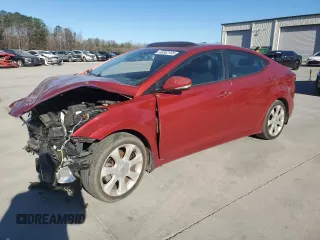 2013 Hyundai Elantra Limited with VIN KMHDH4AE9DU590737, listed as a Copart auction lot 46362195 with 213,578 mi miles and Salvage Title. Bid and sale history available at carsss.com. Image 1.
