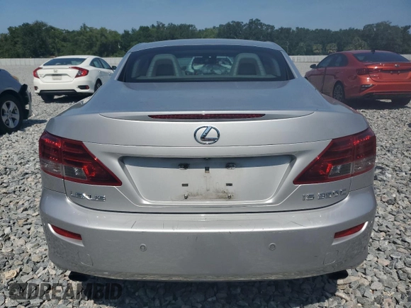 2010 Lexus IS 350 C with VIN JTHFE2C22A2504798, listed as a Copart auction lot 55393485 with 137,259 mi miles and Salvage Title. Bid and sale history available at DreamBid. Image 6.