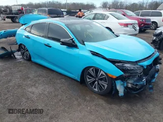 2017 Honda Civic Sedan EX-L with VIN 19XFC1F70HE202268, listed as a IAAI auction lot 41232570 with 81,893 mi miles. Bid and sale history available at carsss.com. Image 1.