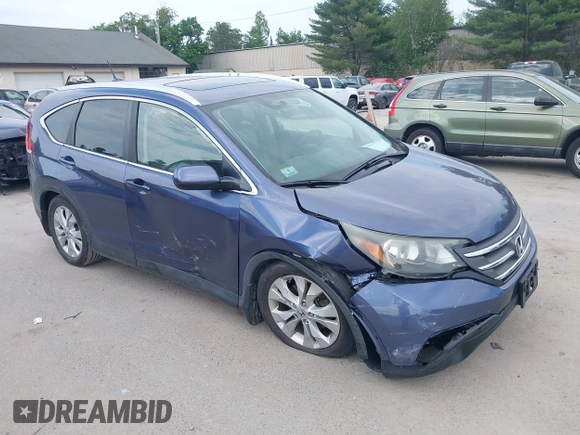 2012 Honda CR-V EX-L with VIN 5J6RM4H73CL055348, listed as a IAAI auction lot 42483959 with 150,097 mi miles and . Bid and sale history available at DreamBid. Image 1.