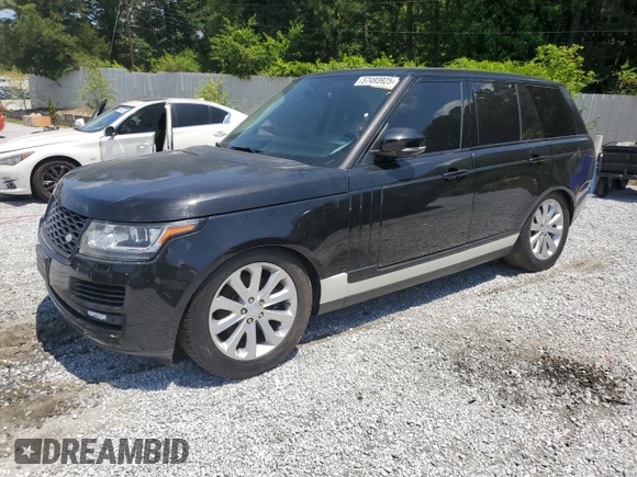 2015 Land Rover Range Rover HSE with VIN SALGS2VF9FA207533, listed as a Copart auction lot 57493925 with 42,765 mi miles and Clean title. Bid and sale history available at DreamBid. Image 1.