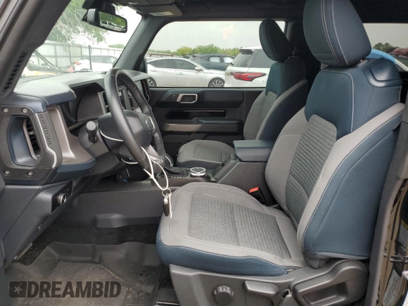 2023 Ford Bronco with VIN 1FMDE5AH4PLB13846, listed as a Copart auction lot 53741085 with 19,231 mi miles and Salvage title. Bid and sale history available at DreamBid. Image 7.