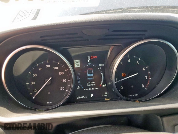 2017 Land Rover Range Rover Sport HSE with VIN SALWR2FV0HA692242, listed as a Copart auction lot 61453815 with 79,610 mi miles and Salvage title. Bid and sale history available at DreamBid. Image 9.