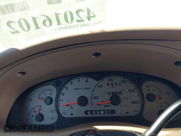 2003 Ford Ranger XL Fleet with VIN 1FTYR44V63PA17810, listed as a IAAI auction lot 42016102 with 51,784 mi miles. Bid and sale history available at carsss.com. Image 7.