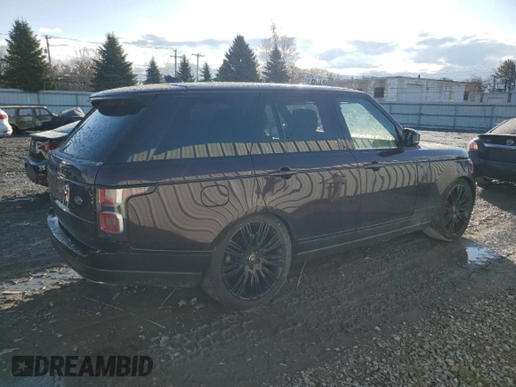 2018 Land Rover Range Rover HSE z VIN SALGS2SV2JA385353, wystawiony jako Copart lot #51915155 z przebiegiem 75 794 mil mil oraz Czysty tytuł • Clean title. Historia ofert i sprzedaży dostępna na DreamBid. Obrazek 3.
