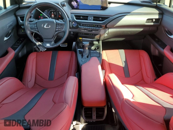 2022 Lexus UX 250h F Sport with VIN JTHR9JBH6N2054435, listed as a Copart auction lot 45687975 with 12,615 mi miles and Clean Title. Bid and sale history available at DreamBid. Image 8.