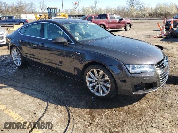 2013 Audi A7 Premium Plus with VIN WAUYGAFC3DN113081, listed as a Copart auction lot 53844345 with 99,046 mi miles and Clean title. Bid and sale history available at DreamBid. Image 4.