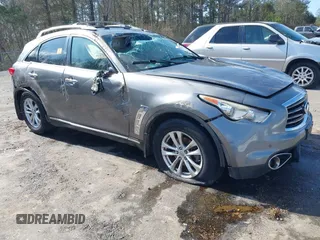 2013 Infiniti FX with VIN JN8CS1MW0DM175072, listed as a IAAI auction lot 41512301 with Not provided miles and . Bid and sale history available at DreamBid. Image 1.