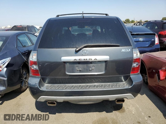 2005 Acura MDX Touring with VIN 2HNYD18975H515977, listed as a Copart auction lot 63072284 with 209,902 mi miles and Salvage Title. Bid and sale history available at carsss.com. Image 6.