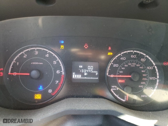 2017 Subaru Impreza with VIN 4S3GKAA61H1607421, listed as a Copart auction lot 49862395 with 133,445 mi miles and Salvage Title. Bid and sale history available at carsss.com. Image 9.