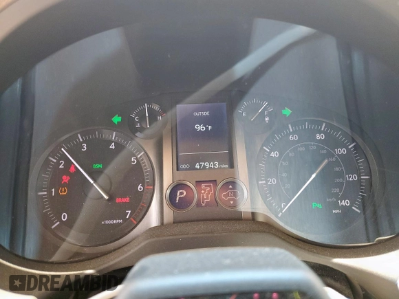 2019 Lexus GX 460 Luxury with VIN JTJJM7FX5K5225443, listed as a Copart auction lot 62064185 with 47,943 mi miles and Salvage title. Bid and sale history available at DreamBid. Image 9.