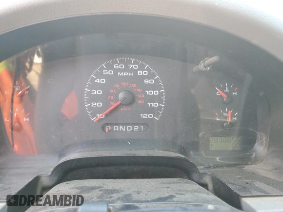 2005 Ford F-150 XL with VIN 1FTRF12275NB94238, listed as a Copart auction lot 49893695 with 283,085 mi miles and Salvage title. Bid and sale history available at DreamBid. Image 9.