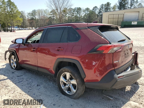 2021 Toyota RAV4 Hybrid LE with VIN 4T3B6RFVXMU045849, listed as a Copart auction lot 50986175 with 55,546 mi miles and Salvage Title. Bid and sale history available at carsss.com. Image 2.