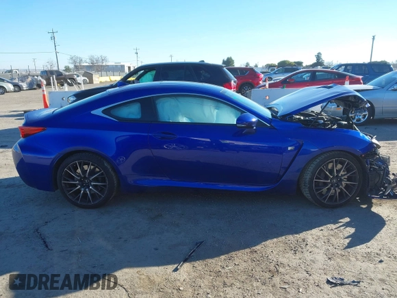 2015 Lexus RC F with VIN JTHHP5BC9F5001063, listed as a IAAI auction lot 41318608 with 30,420 mi miles. Bid and sale history available at carsss.com. Image 14.