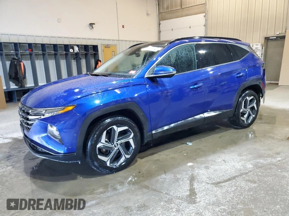 2022 Hyundai Tucson Limited with VIN 5NMJECAE5NH108333, listed as a Copart auction lot 48291345 with 49,834 mi miles and Salvage Title. Bid and sale history available at carsss.com. Image 1.