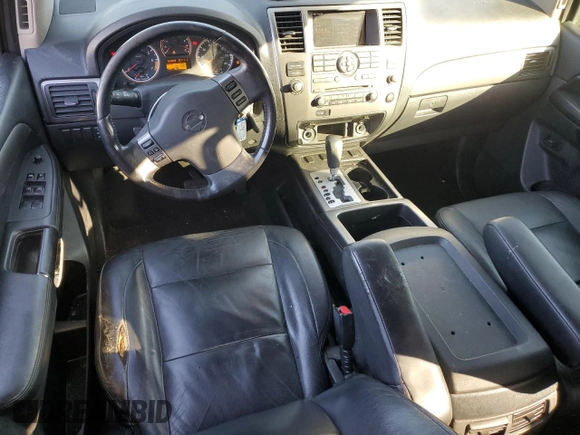 2010 Nissan Armada SE z VIN 5N1BA0ND7AN610849, wystawiony jako Copart lot #41837545 z przebiegiem 160 828 mil mil oraz Szkoda całkowita • Salvage title. Historia ofert i sprzedaży dostępna na DreamBid. Obrazek 8.