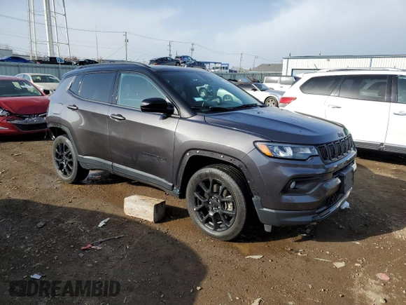 2023 Jeep Compass Latitude with VIN 3C4NJDBNXPT559958, listed as a Copart auction lot 49454845 with 9,887 mi miles and Salvage Title. Bid and sale history available at DreamBid. Image 4.