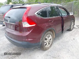 2013 Honda CR-V EX-L with VIN 5J6RM3H79DL049209, listed as a IAAI auction lot 41954539 with 298,085 mi miles and . Bid and sale history available at DreamBid. Image 4.