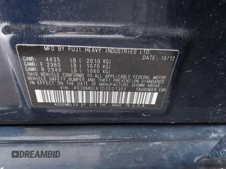 2013 Subaru Legacy Premium with VIN 4S3BMBC61D3021355, listed as a IAAI auction lot 42657875 with 169,394 mi miles and . Bid and sale history available at DreamBid. Image 9.