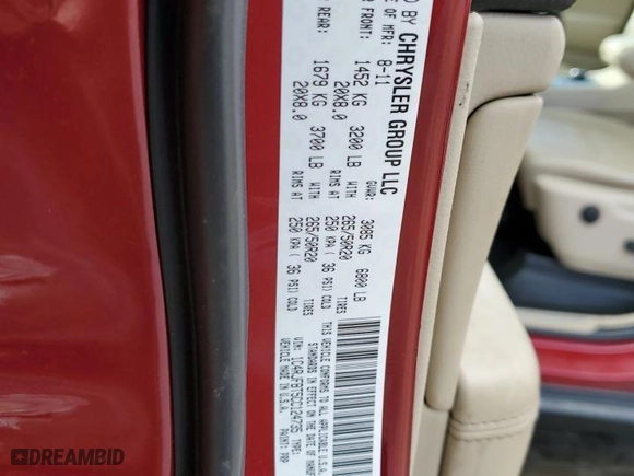 2012 Jeep Grand Cherokee Limited with VIN 1C4RJFBT5CC124735, listed as a Copart auction lot 46738405 with 0 mi miles and Clean Title. Bid and sale history available at carsss.com. Image 13.